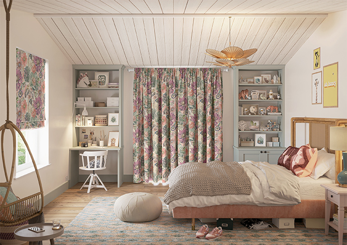 Spring Garden, Khaki - Made to Measure Curtains - Image 14